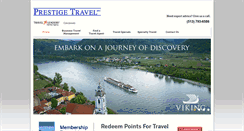 Desktop Screenshot of prestige-travel.com