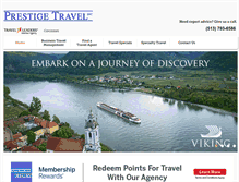 Tablet Screenshot of prestige-travel.com